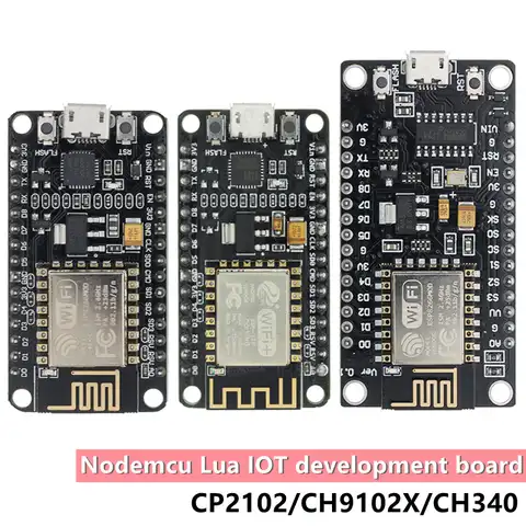 Беспроводной модуль CH340/CP2102 NodeMcu V3 V2 Lua WIFI плата для разработки Интернета вещей на основе ESP8266 ESP-12E с антенной pcb