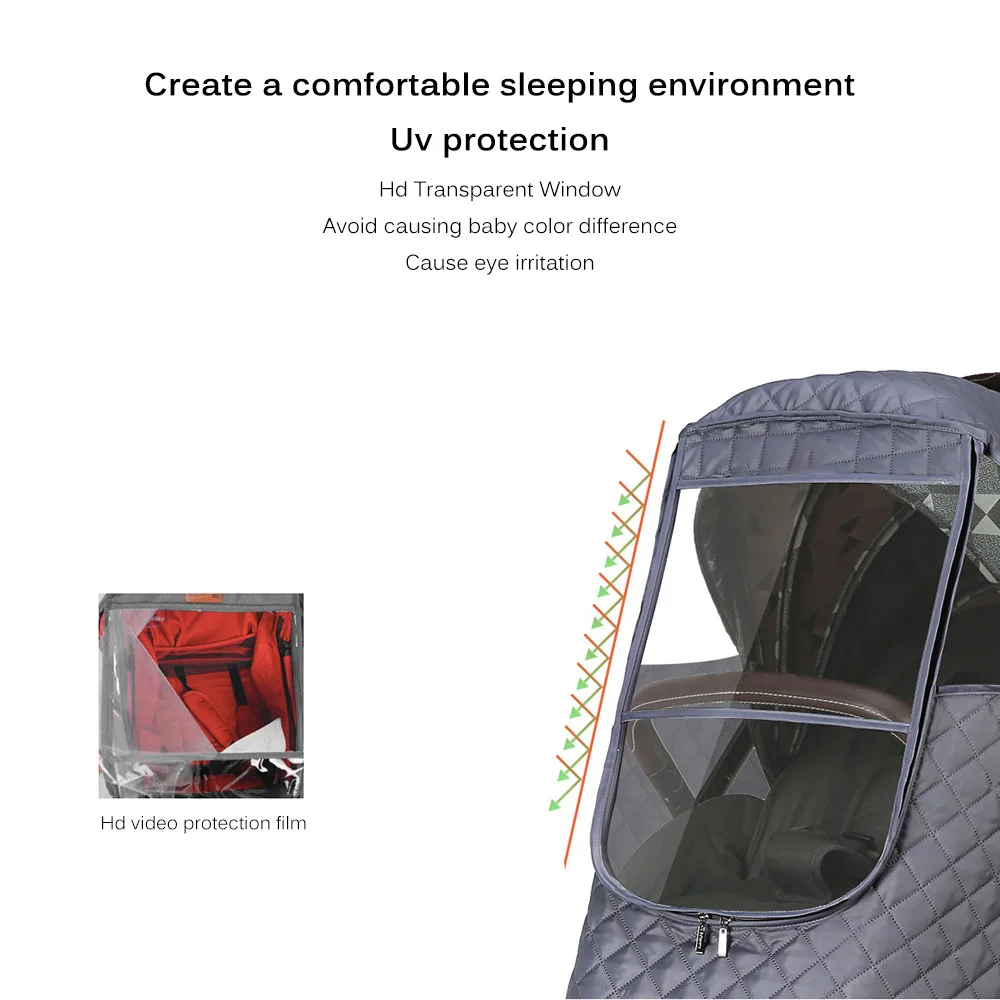 

Waterproof Winter Thicken Pushchair Adjustable Rain Cover For Baby Winter Wind Dust Shield Stroller Raincoat Stroller