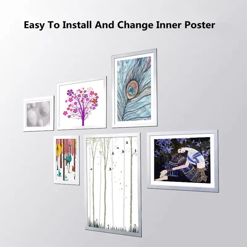 Двухсторонний дисплей A4 магнитный ПВХ стеклянный самоклеящийся холодильник