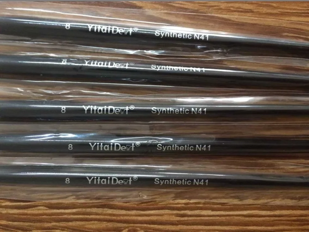 5 шт. зубная фарфоровая Кисть ручка 8 # стоматологическое лабораторное