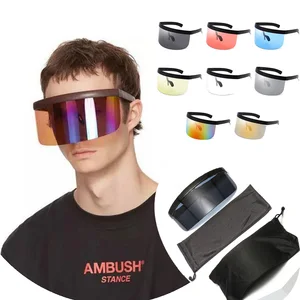 Fashion Protector Cycling Glasses Anti-UV Sunglasses Half Face Shield Oversized Visor Wrap Large Mir