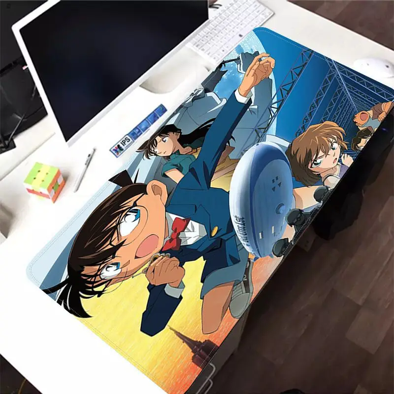 

RuiCaiCa Boy Gift Pad Detective Conan Silicone large/small Pad to Mouse Game Free Shipping Large Mouse Pad Keyboards Mat