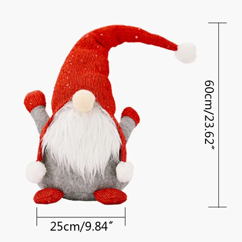 

3pcs/set Christmas Faceless Gnome Decoration Handmade Swedish Tomte Santa Ornament