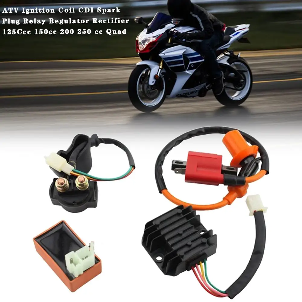 5 шт./компл. ATV/CG125CC/150CC/200CC/250CC катушка зажигания выпрямитель реле Свеча CDI 125CCC 150CC 200