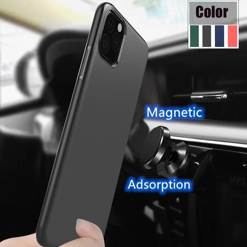 

Soft TPU Matting Magnetic Case for Samsung Galaxy S10 Car Shockproof Phone Case For Samsung Galexi S9Plus S10Plus Case
