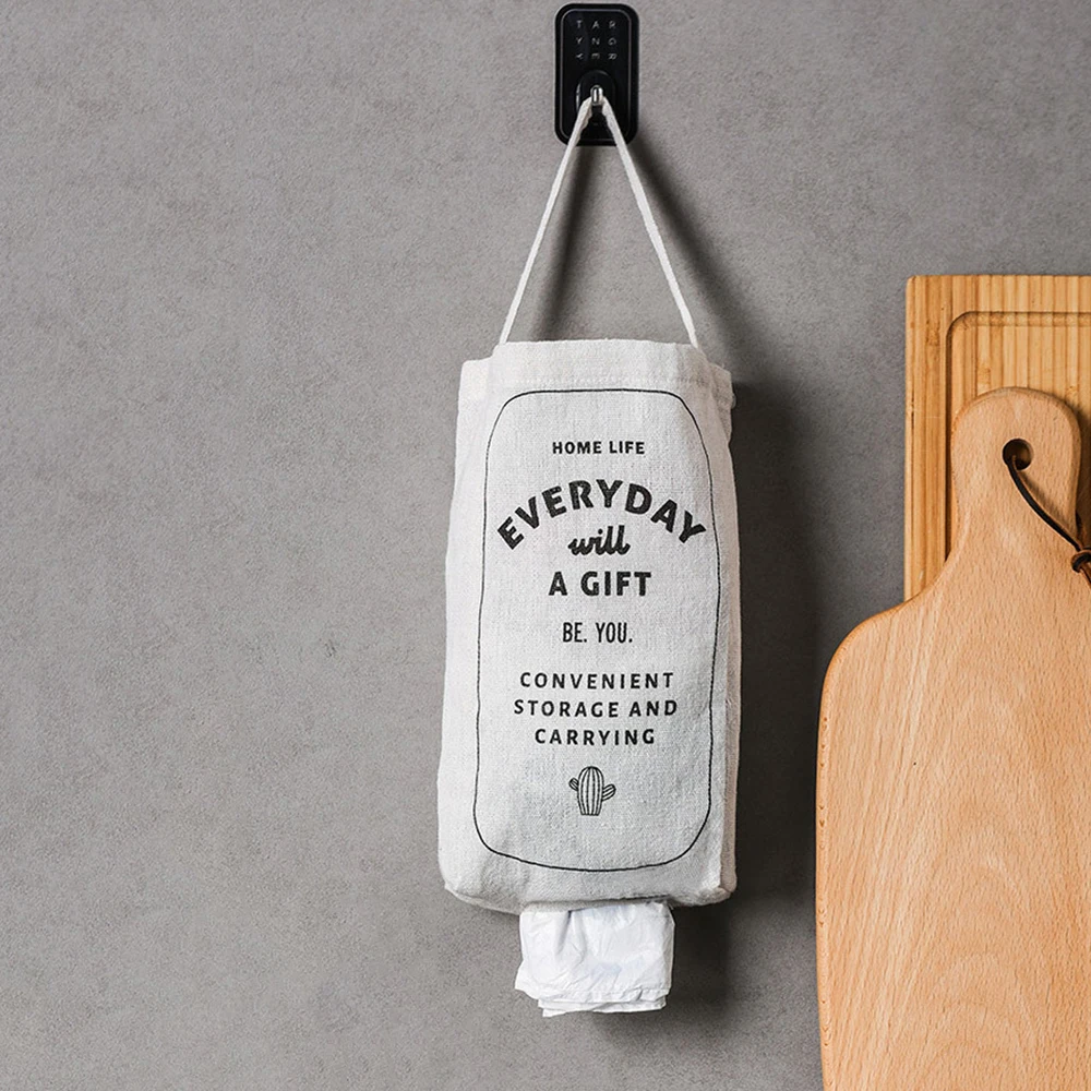 Мусорная висячая сумка для хранения двойной портативный настенный мусорный шкаф