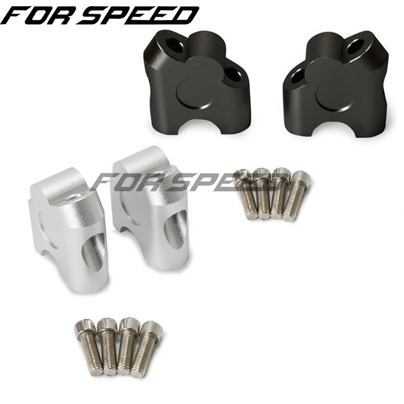 

Universal Anodized 2 Inch Pivoting Motorcycle Handlebar Handle Bar Riser For 7/8 22mm fat handleBars Clamp