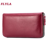 genuine leather wallet women 2022 new rfid protection women wallet with credit card holder ladies luxury wallet bag