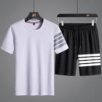 men clothing t shirts mens clothes shorts sets two piece set man 2021 summer sweatpants designer korean fashion plus size casual