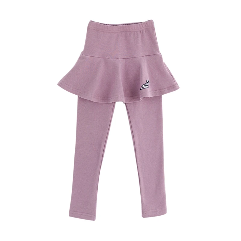 Леггинсы для девочек Юбка-брюки Зимние теплые леггинсы маленьких Детская юбка с