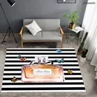 Ковер для духов с цветочным принтом бабочки моющийся полосатый ковер для спальни коврик для ванной коврик для входной двери Противоскользящий ковер для гостиной