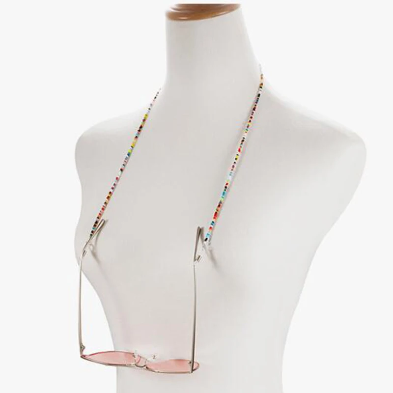 Fashion Colorful Beads Eyeglasses Chain Face Mask Lanyard Neck Strap Sunglasses Chains For Women Men | Аксессуары для одежды