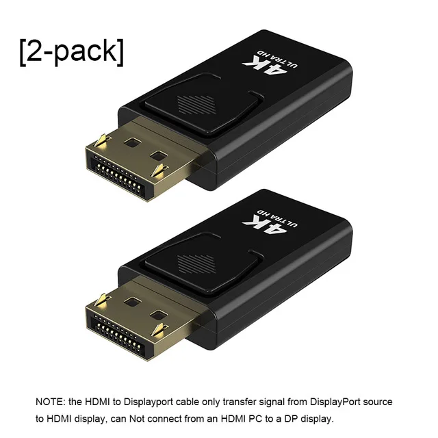 MOSHOU Displyport к HDMI адаптер мама-папа Макс 4 к 60 Гц DP к HDMI конвертер 2 к видео аудио разъем для HDTV ПК - Цвет: 2-pack
