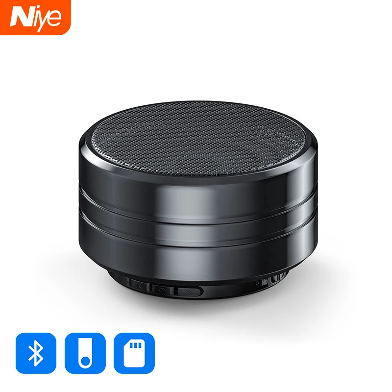 Беспроводной Bluetooth динамик портативный металлический сабвуфер домашний 3D стерео