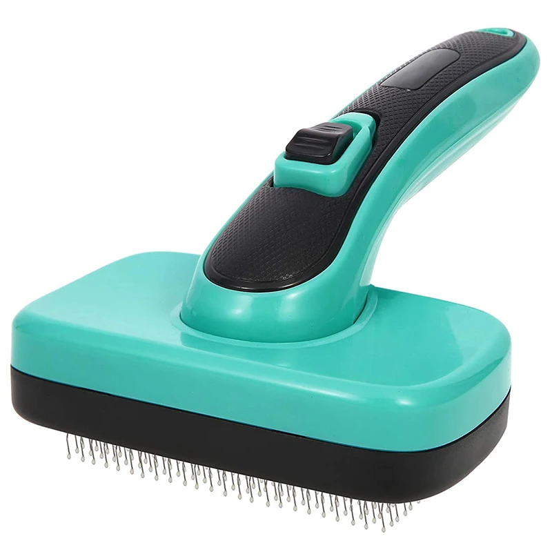 

Self Cleaning Slicker Brush, Shedding and Grooming Tool for Pets, Remove Loose Hair, Fur, Undercoat, Mats, Tangled Hair