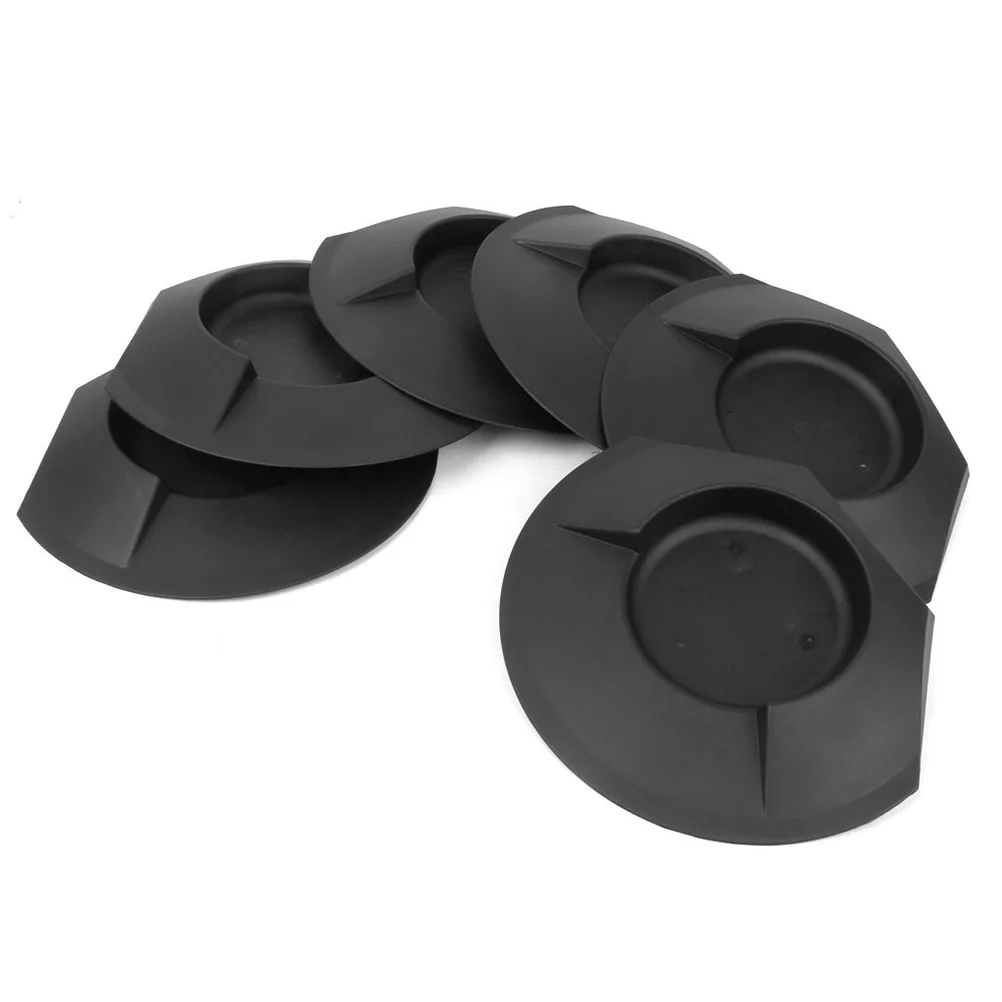 

6pcs Plastic Putting Cup Practice Home Backyard Training Accessory (Black)