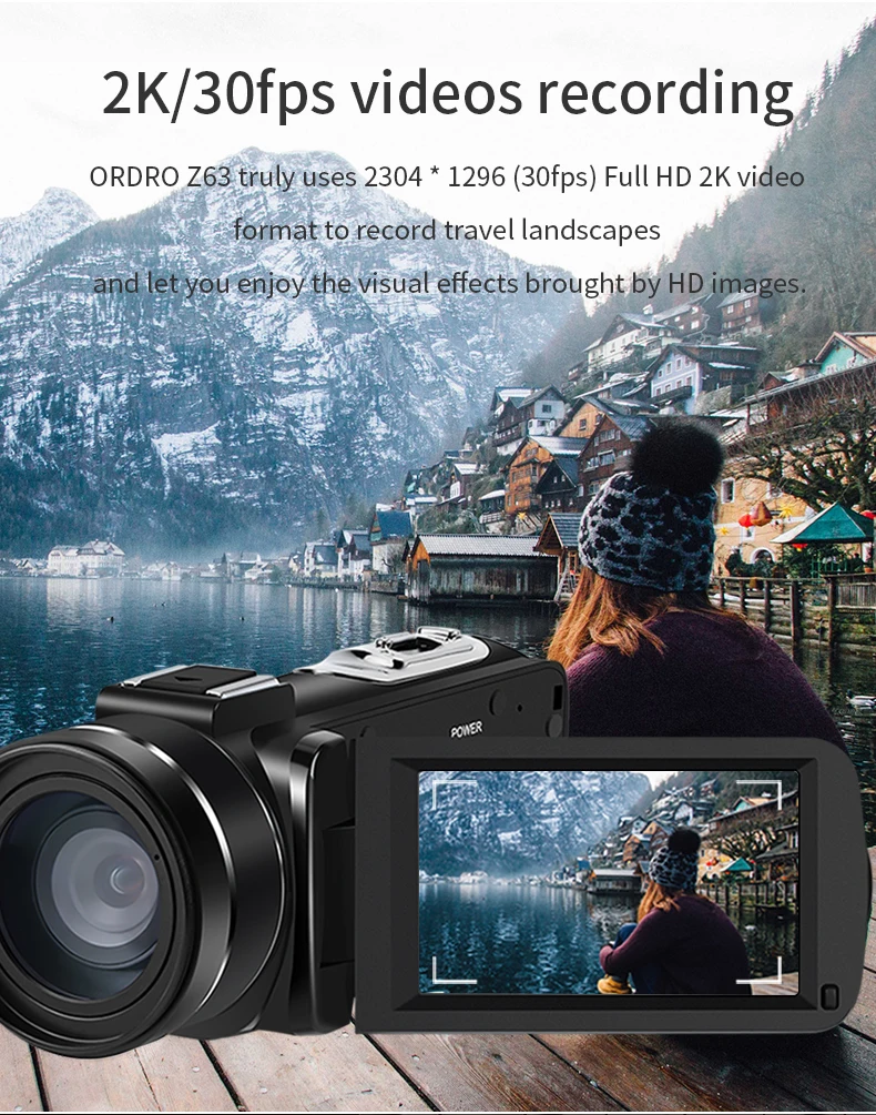 

Z63 2K FHD Professional Ghost Hunting IR Light Night Vision WIFI Digital Video Camera