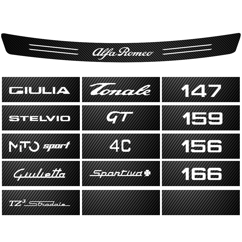 1 шт. 3D углеродное волокно для багажника анти-фотосессия Alfa Romeo 159 147 156 Giulietta Mito 166