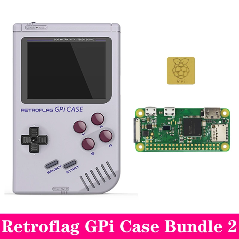Новое поступление Retroflag GPi Чехол комплект с теплоотвод для Raspberry Pi Zero W V1.3 GPi пластиковый кейс