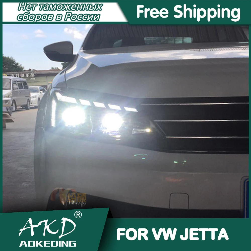 Фасветильник головного света для VW Jetta 2011-2019 s mk6 DRL дневные ходовые огни