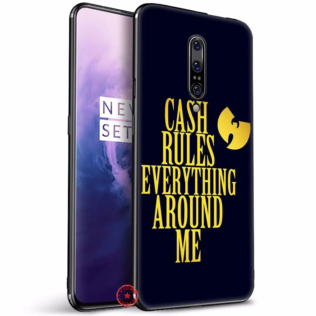 WuTang Wu-Tang LOGO черный мягкий силиконовый чехол для OnePlus 5 5T 6 6T 7 Pro TPU | Мобильные