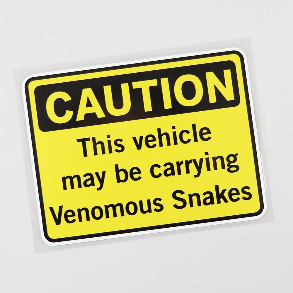 YJZT 14 6 см × 11 2 водонепроницаемая наклейка веномальные змеи автомобильная из ПВХ