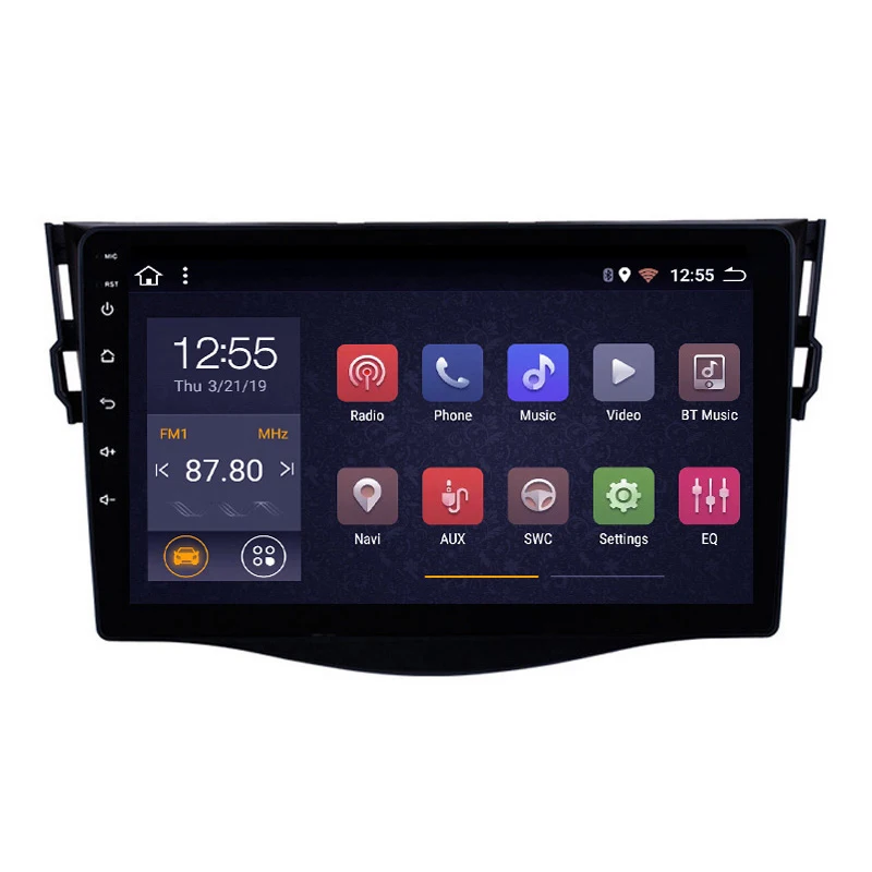 9 дюймов 8 ядер IPS + 2.5D Android 1 2 32G автомобильный DVD GPS навигация для Toyota RAV4 Rav 4 2007 2008 2009