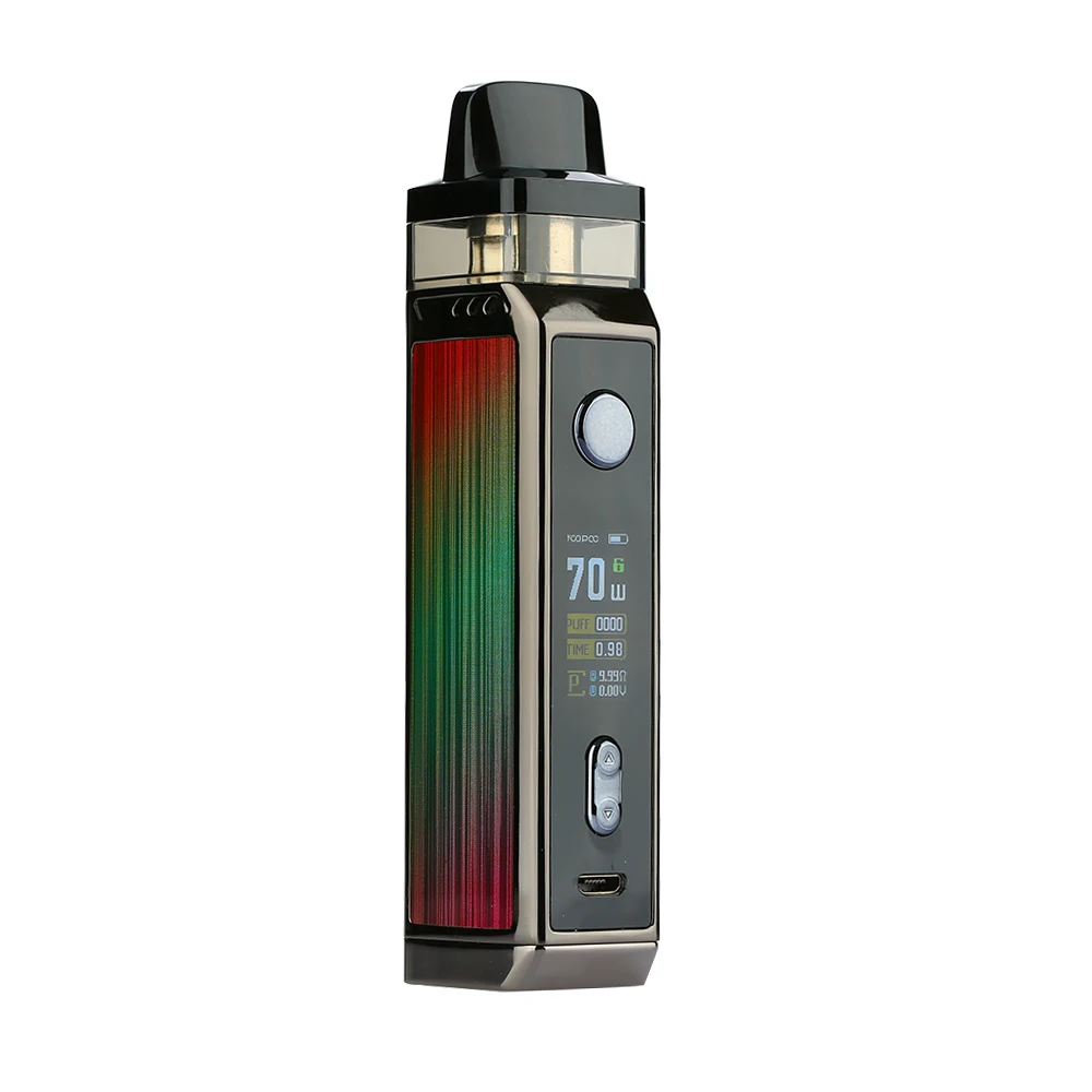 Горячая Распродажа, комплект VOOPOO VINCI X 70W Pod, система с двумя катушками, 0,96 дюймовый экран, питание от батареи 18650, комплект Vape vs Vinci Mod Kit - Цвет: Aurora