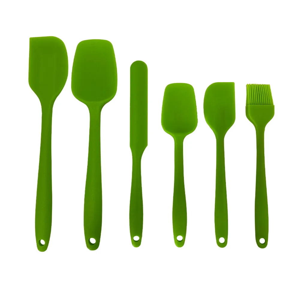 

6pcs Silicone Baking Cream Butter Spatula Set Kitchen Cooking Scraper Utensils Cake Brushes Baking Tool Kitchenware Accessories