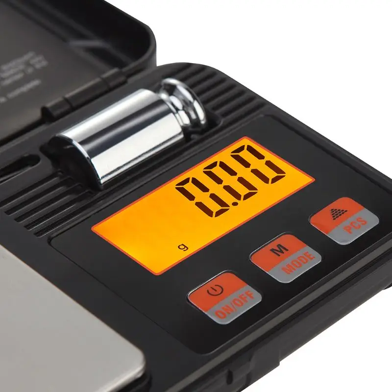 

Digital Pocket Scale Gold Jewelry Portable 200g 0.01g Carat Counting Scale with Weight Tweezer