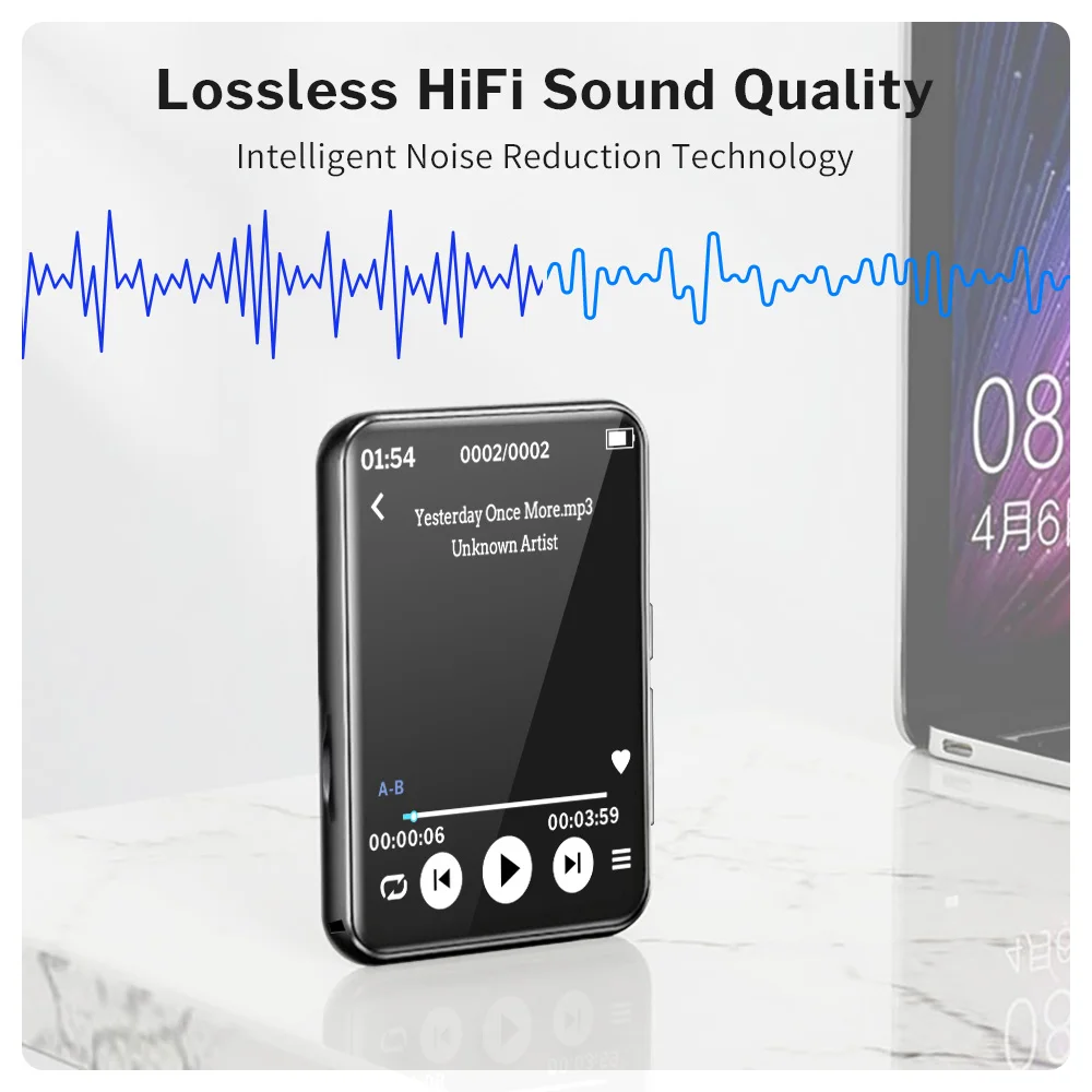 MP3 плеер Deelife Bluetooth 5 0 полный сенсорный экран портативный музыкальный Mp 3 Play с fm