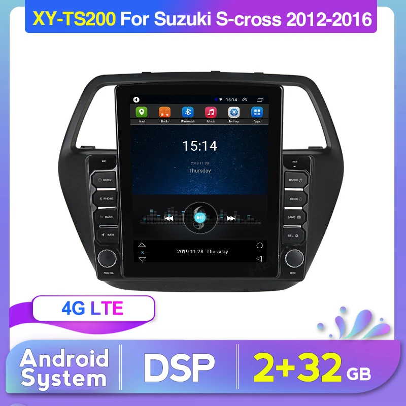 Автомобильное радио XY WIFI FM BT 4G Android 2 5 экран для Suzuki SX4 S Cross 2012 2016 Автомобильный