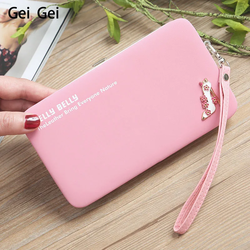 

High Heels Women Wallets Designer 2020 Long Pu Leather Wallets Bag Lady Coin Key Case Female Clutch Purse Card Holder Phone Case