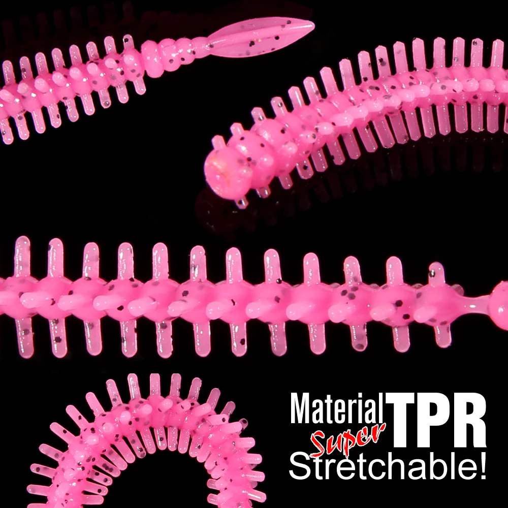 Wobbler soft Fishing Lure 20Pcs/jar 60mm 0.6g Artificial Lures Fishing Worm Silicone Bass Pike Swimbait Jigging Plastic Baits