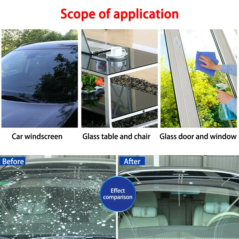 

50ml Auto Cleaning Window Glass Cleaner Headlight Repair Glass Polishing Paste Replacement Sponge Car Cleaner Car Accessories