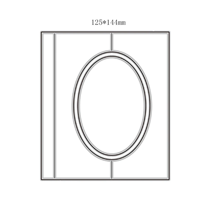 

New 2021 Fine Oval Frame Shape Metal Cutting Dies for DIY Scrapbooking and Card Making Decorative Embossing Craft No Stamps