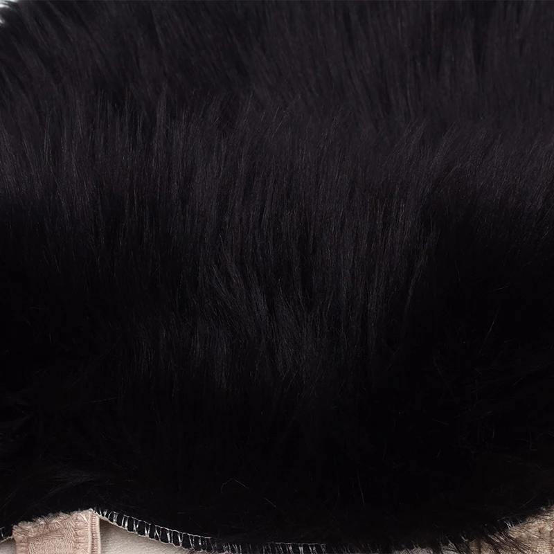 1PC Front Car Seat Covers Sheepskin Chair Seat Protector Support Mat Universal Winter Plush Car Warm Seat Cover Auto Accessories