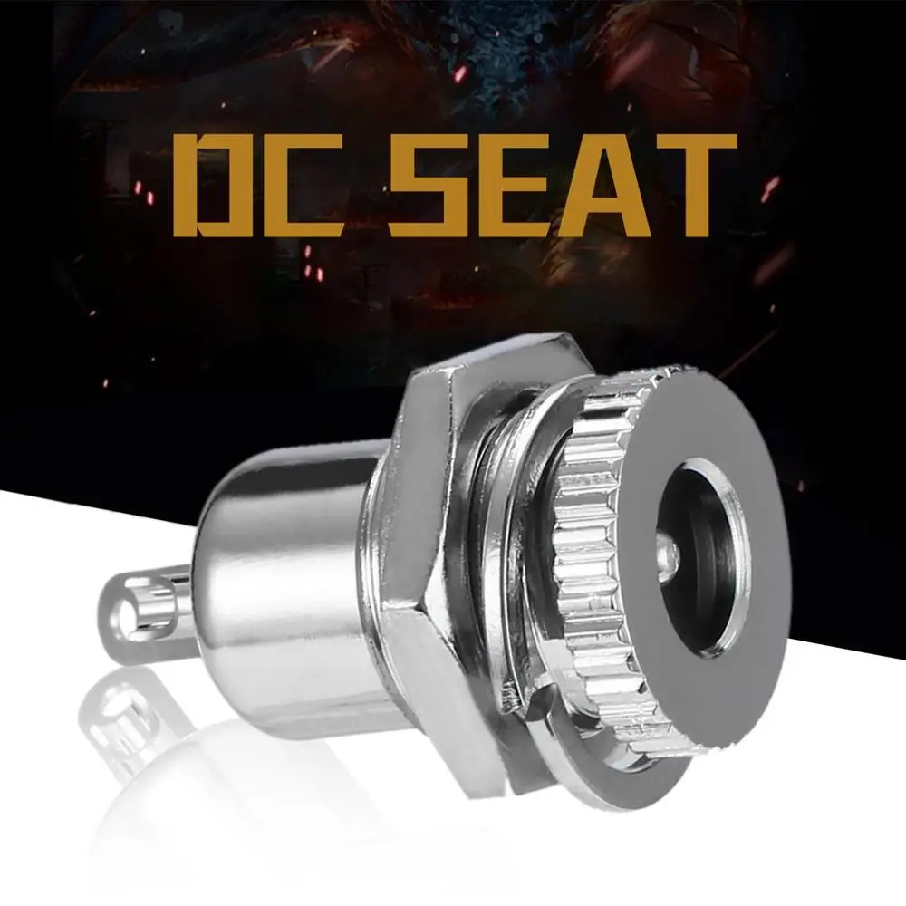 Новый долговечный DC Мощность разъем Женский Панель крепление Серебряный для 2 1/5 5