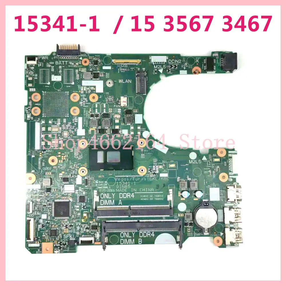 

Материнская Плата ЦП CN 0NP4RY 15341-1 i3-6006 для Dell INSPIRON 15 3567 3467 CN NP4RY, материнская плата для ноутбука 100%, протестирована, работает хорошо