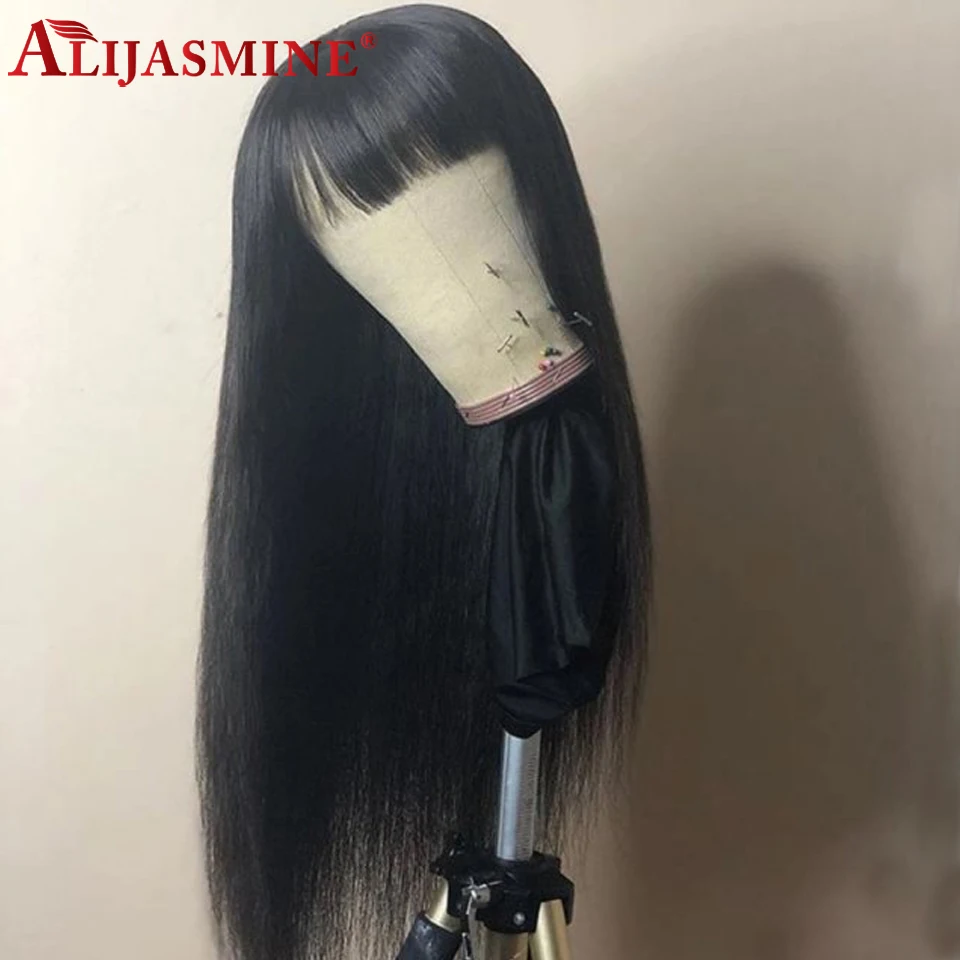 Перуанские Волосы Remy 13x6 глубокая часть кружева фронта человеческих волос парики с челкой предварительно сорванные 13x4 прямые парики с волосами младенца