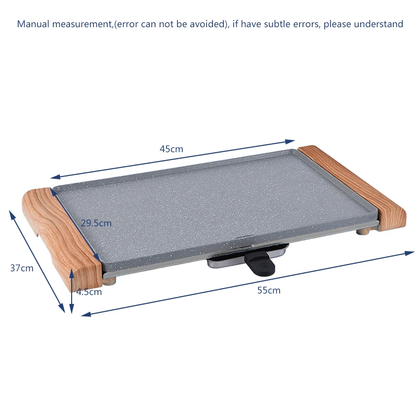Новый электрический гриль JP 52 бытовой бездымный теппаняки антипригарная