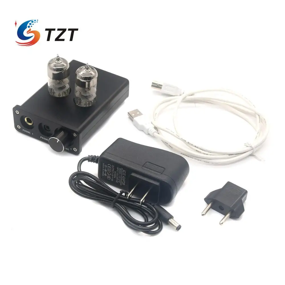 Трубчатый предусилитель TZT HIFI USB аудио усилитель мощности чип 2704/7022 ZL M1|tube preamp|preamp