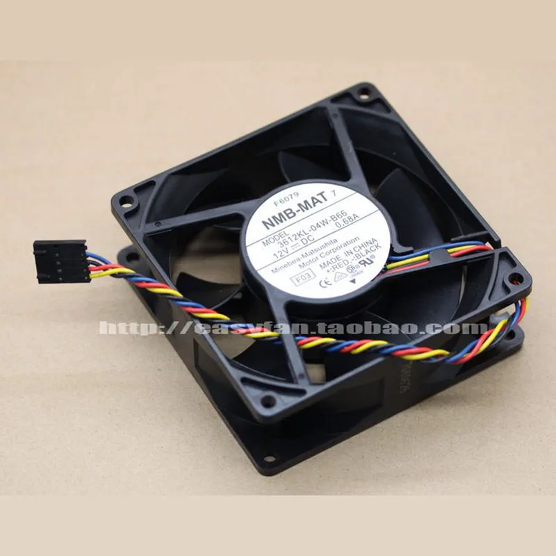 

Original NMB 3612KL-04W-B66 12V 0.68A 9032 four wire Dell server chassis fan 929232mm cooling fan cooler