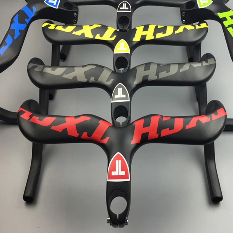 MTB велосипед полный T700 руль из углеродного волокна для изогнутые интегрированный 400/420/440 мм руль велосипеда гоночные и для шоссейного велосипеда, аксессуары