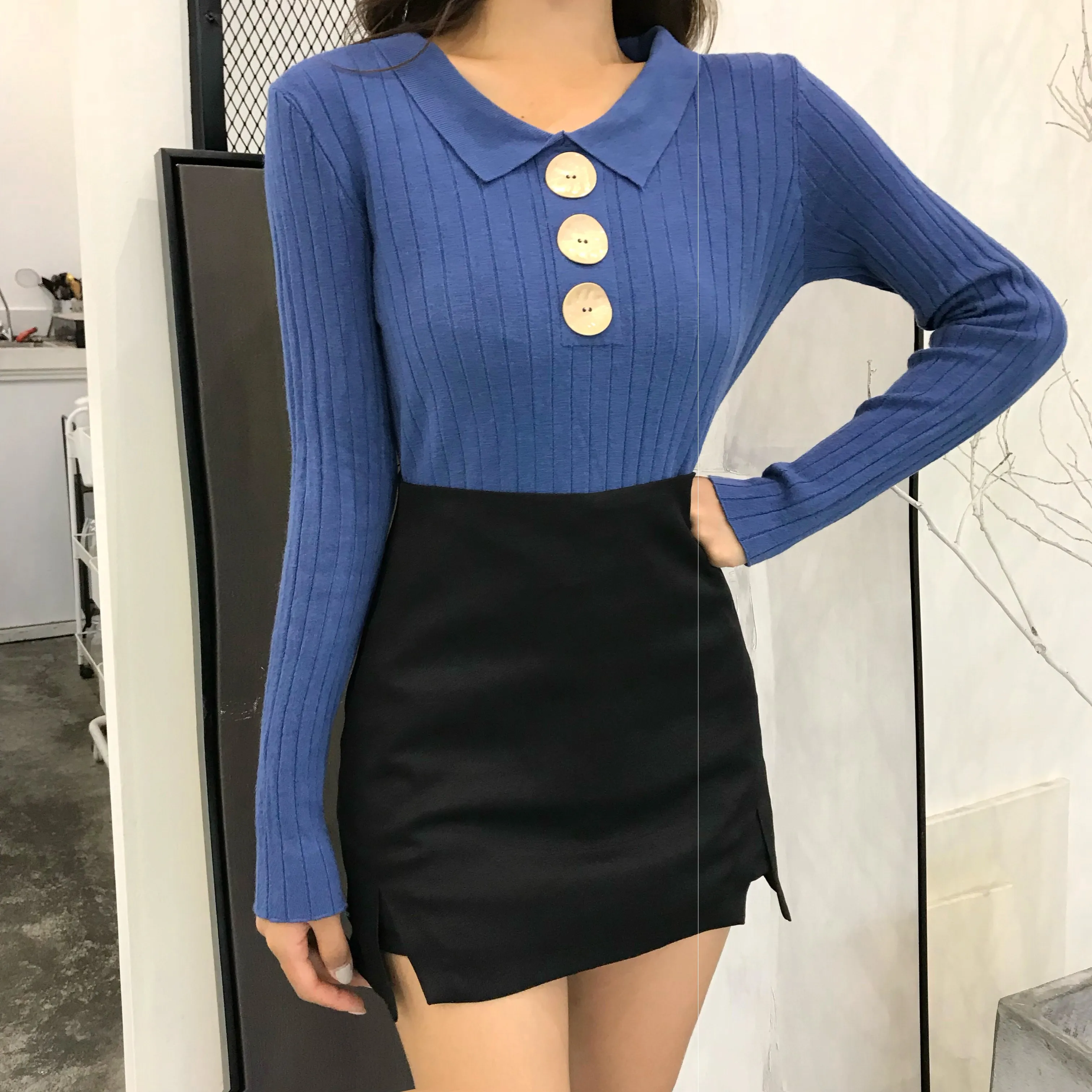 Нежная внутренняя одежда для ранней осени новая верхняя в гонконгском стиле с