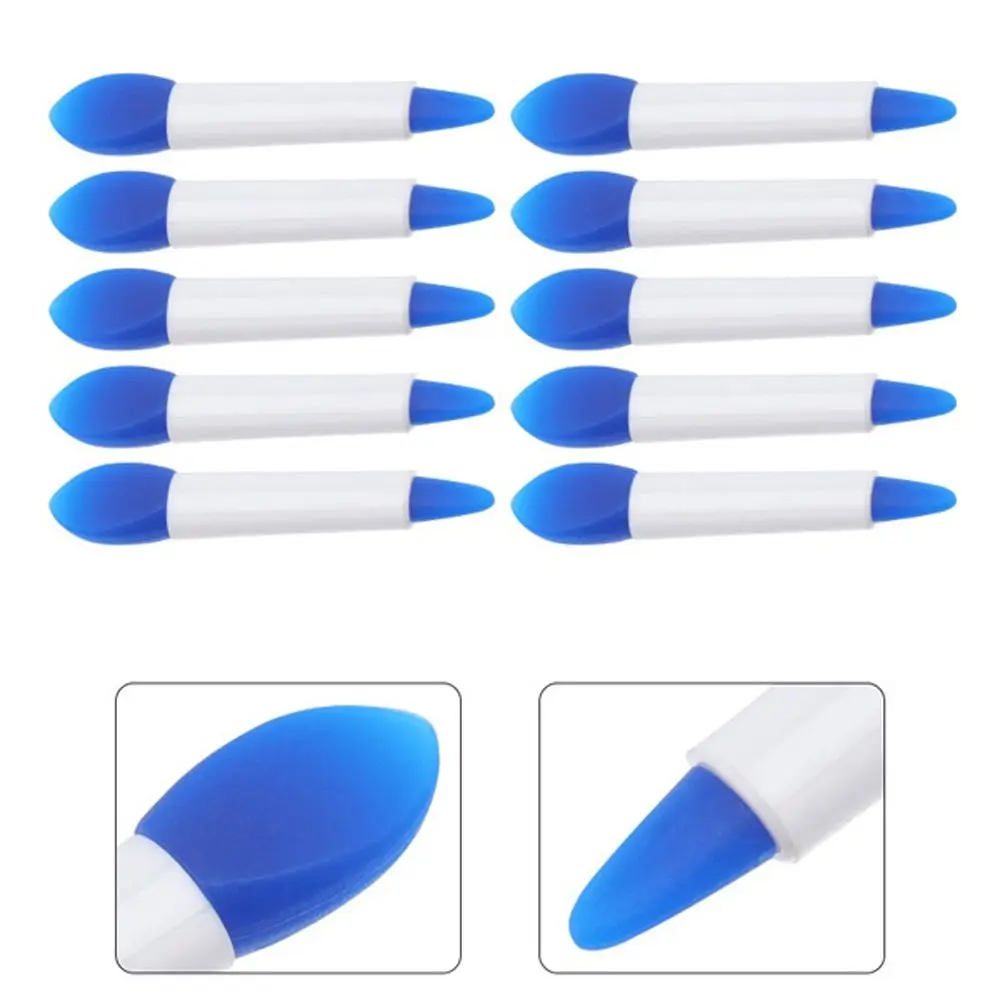 

10 шт./набор, двусторонние Силиконовые кисти для макияжа