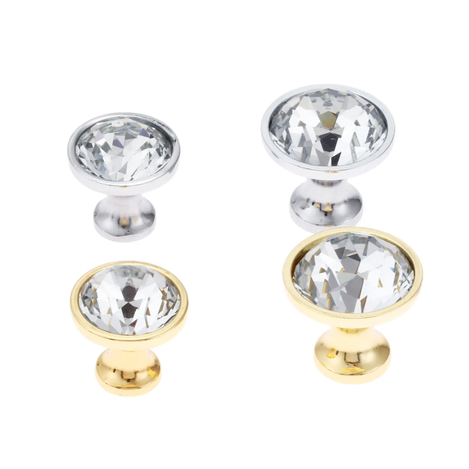 Ручки для шкафа из хрустального стекла 25/30 мм Круглый комод ящик сундук дверь или