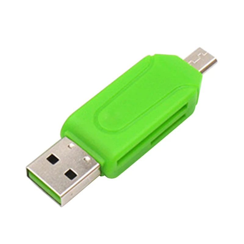 

New Micro USB & USB C 2 in 1 OTG Card Reader High-Speed USB2.0 Universal OTG TF / SD for Computer Expansion Headers High Quality