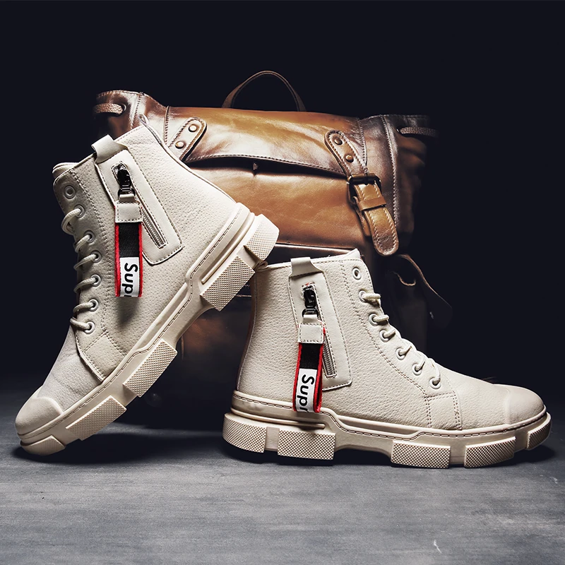 Новинка мужские ботинки резиновые военные до щиколотки кроссовки повседневная