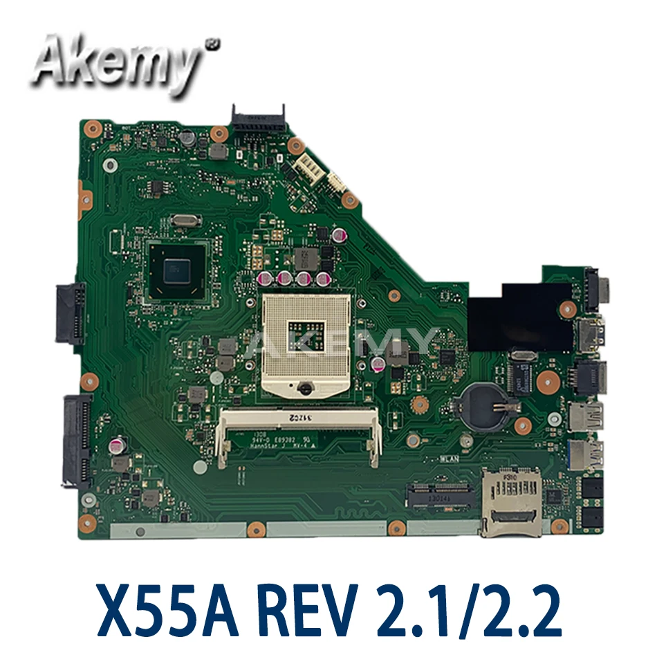 Материнская плата Amazoon X55A для ноутбука For Asus оригинальная материнская HM70 REV 2 1/2